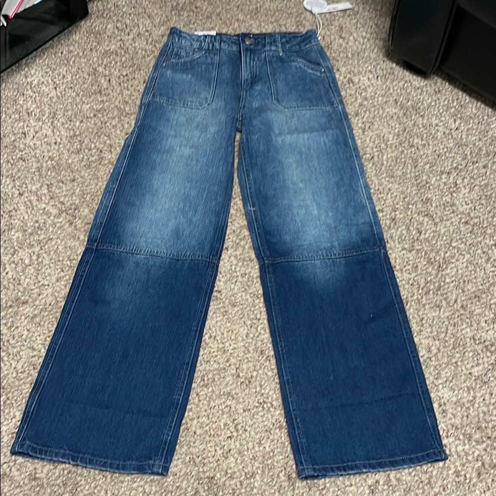 Joes Jean the mia high rise ultra wide leg Blue Denim Jeans